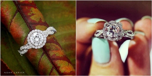 20 Sparkly Engagement Rings For Every Kind Of Bride Deer Pearl Flowers