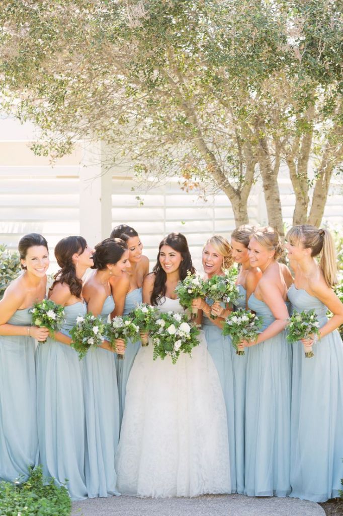 Wedding Flowers With Light Blue Dresses Wedding Dresses In Jax