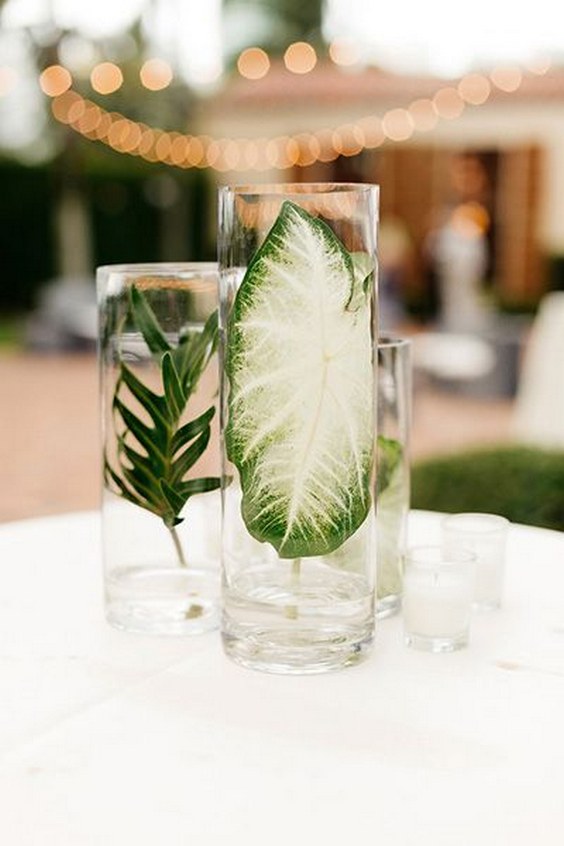 30 Tropical Leaf Greenery Wedding Decor Ideas 🌴 0343