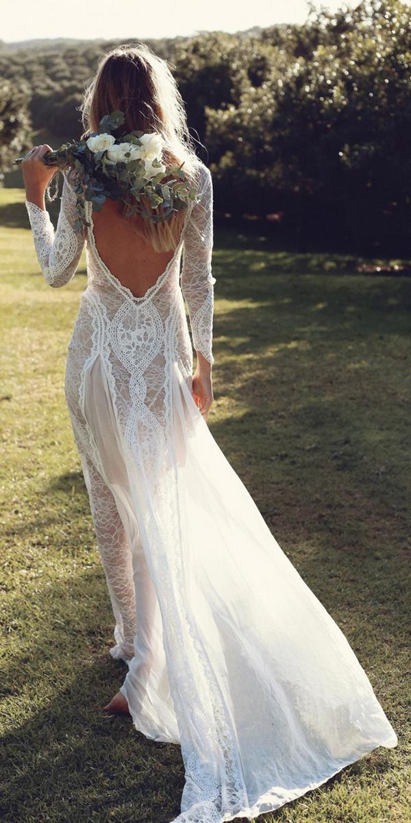 Bohemian Lace Wedding Dresses From Grace Loves Lace Deer Pearl Flowers 4055