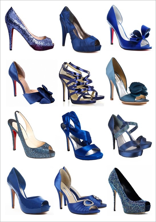 navy blue bride shoes