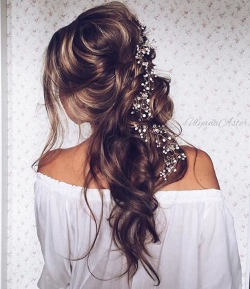 35 Wedding Updo Hairstyles for Long Hair from Ulyana Aster | Deer Pearl ...