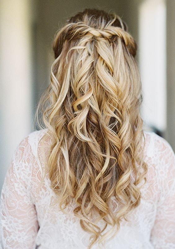 Hairstyles For Weddings Long Hair Down