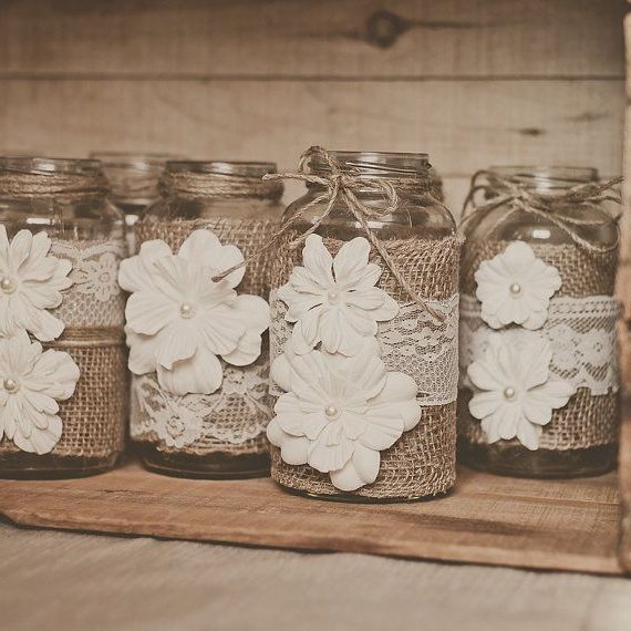 55 Chic-Rustic Burlap and Lace Wedding Ideas | DPF