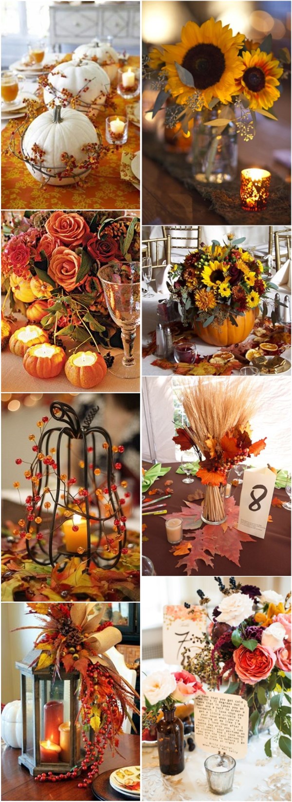 50+ Vibrant and Fun Fall Wedding Centerpieces | Deer Pearl Flowers