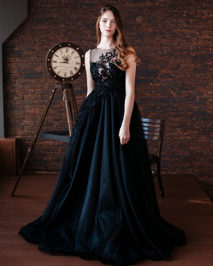 25 Gorgeous Black Wedding Dresses 2024 | Deer Pearl Flowers