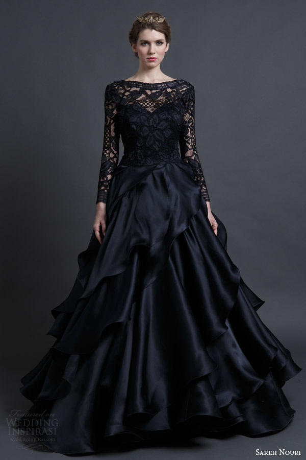 black gorgeous gown