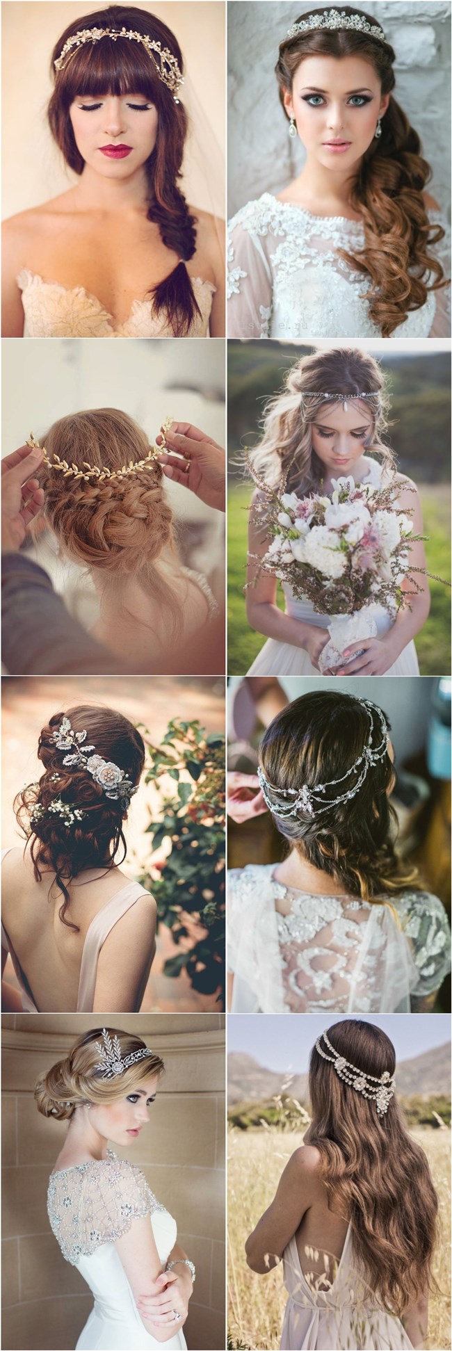 RUBEN | crystal bridal headband - TANIA MARAS BRIDAL | Headband hairstyles,  Crown hairstyles, Bridal headband