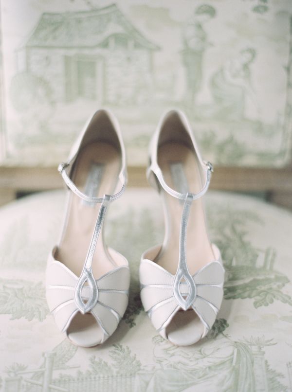 silver gray wedding shoes
