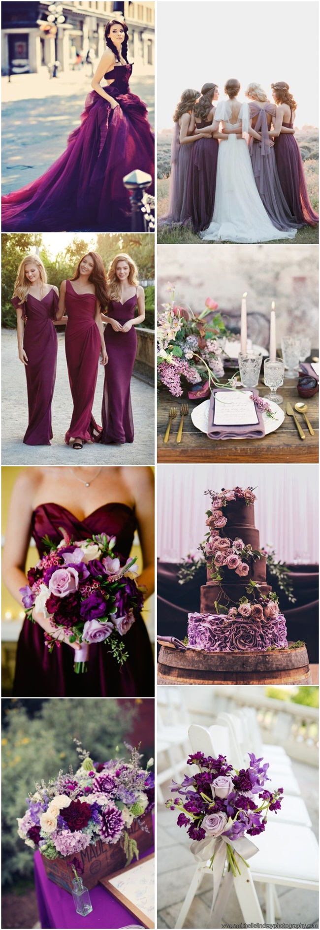 45+ Plum + Purple Wedding Color Ideas - Deer Pearl Flowers