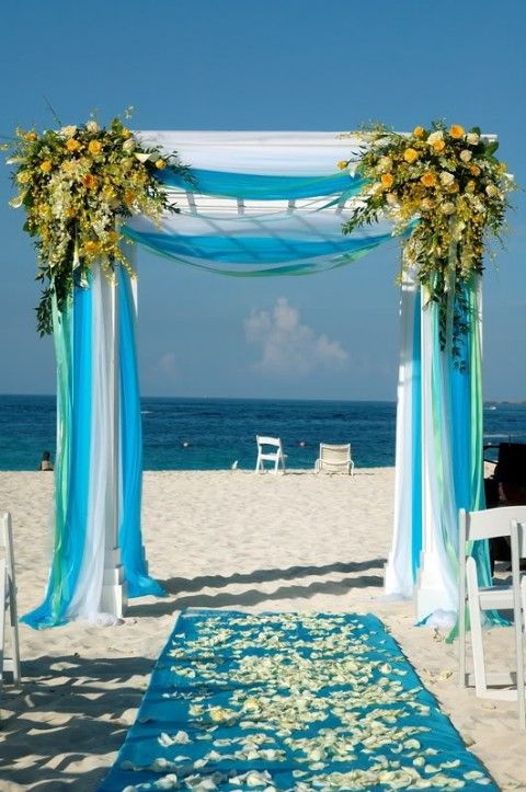 Blue Beach Wedding Ideas