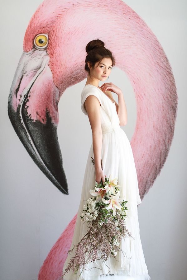 flamingo bridesmaid dresses