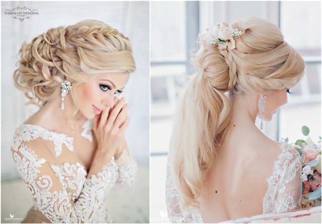 Stylish Bridal Wedding Hairstyles for Long Hair
