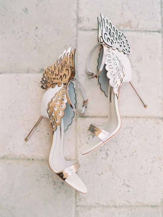 Elegant Laser Cut Wedding Shoes 