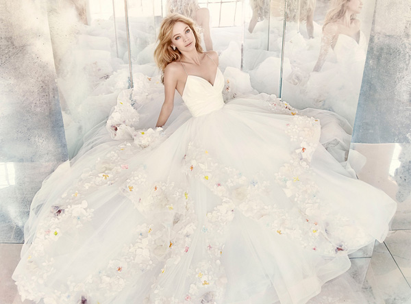 hayley paige flower wedding dress