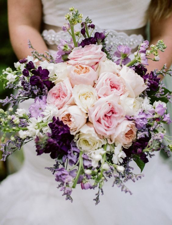 Pink And Purple Wedding Bouquet Idea Via Jenna Henderson Photographer Deer Pearl Flowers 4318