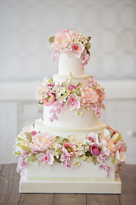 Gallery: spring sugar flowers wedding cake - Deer Pearl Flowers