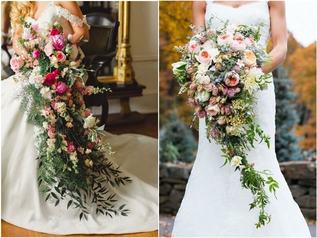 30 Stunning Cascading Wedding Bouquets
