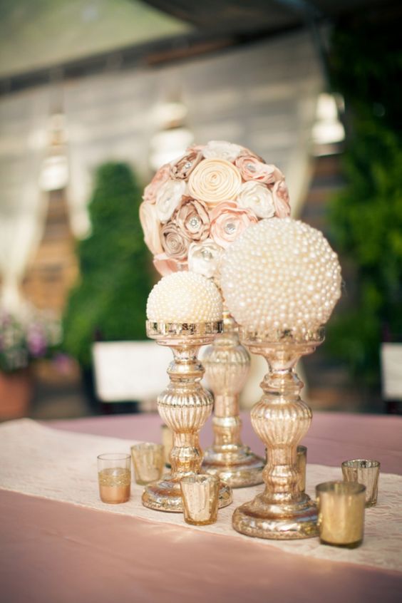 71 Best Pearl decorations ideas  wedding centerpieces, wedding decorations,  pearl decorations