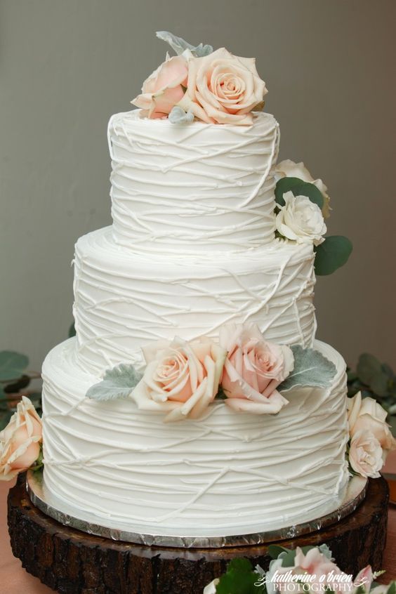 Simple 2 Tier Wedding Cake Ideas