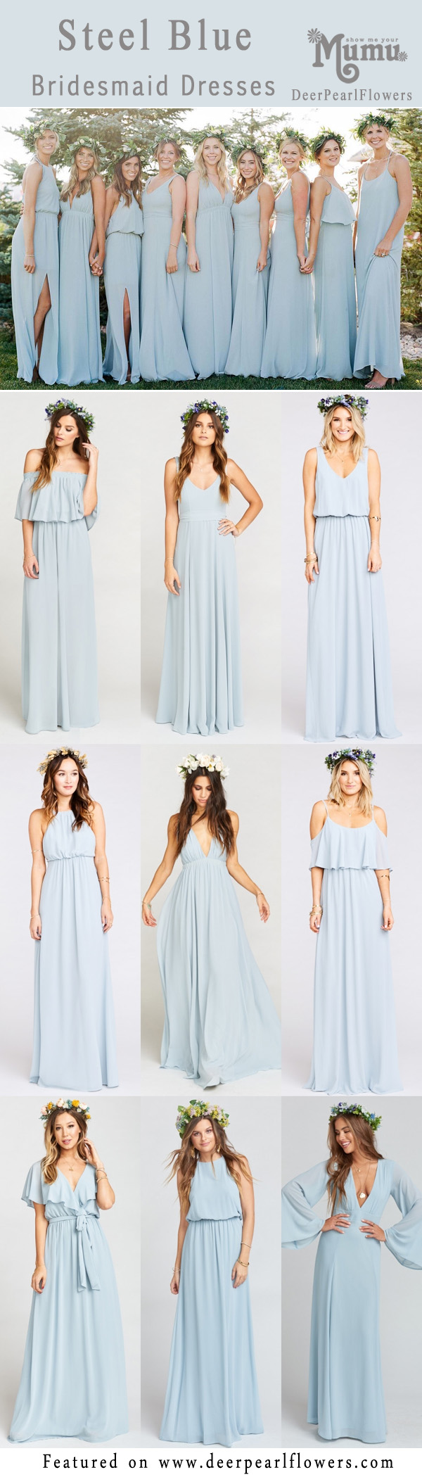 Top 8 Bridesmaid Dresses Color Trends from ShowMeYourMumu | Deer Pearl ...