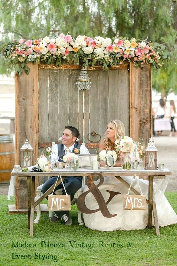Top 20 Rustic Wedding Sweetheart Table Ideas 2023 Dpf