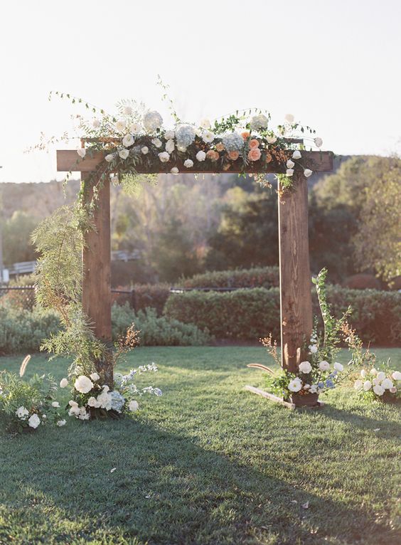 backyard wedding arch ideas