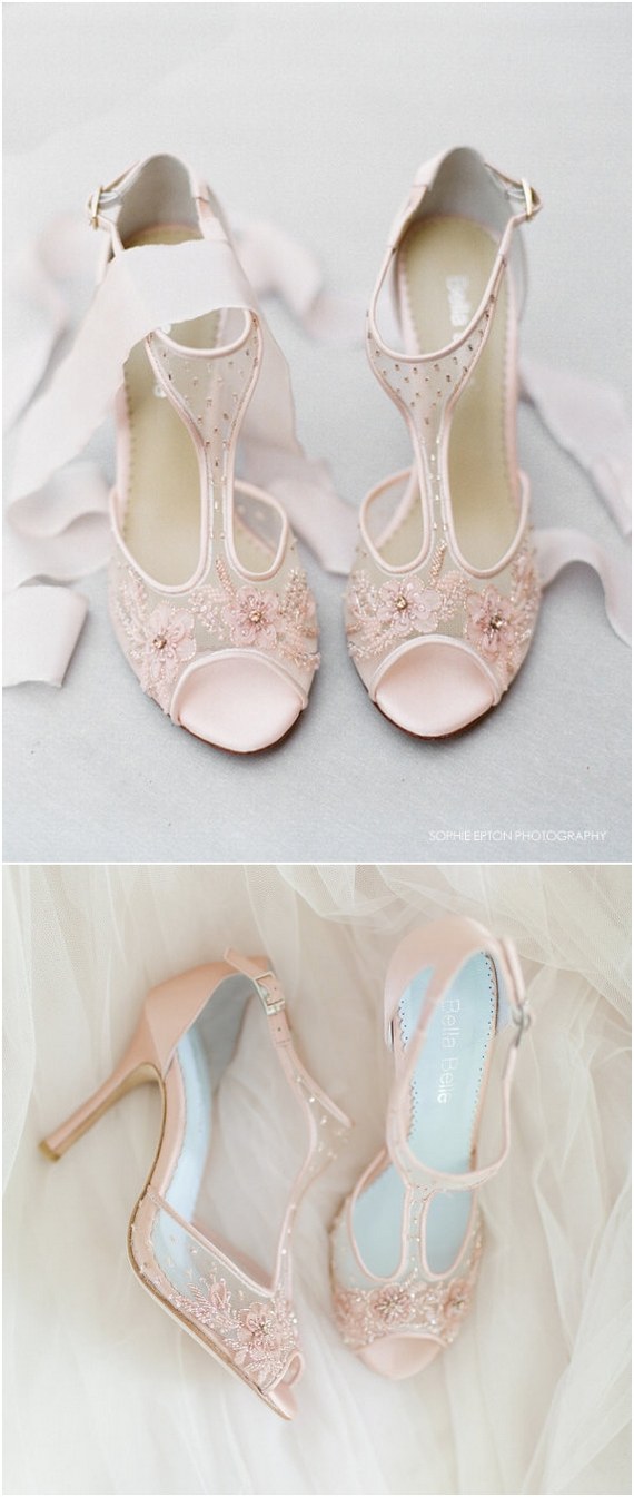 blush shoes for wedding