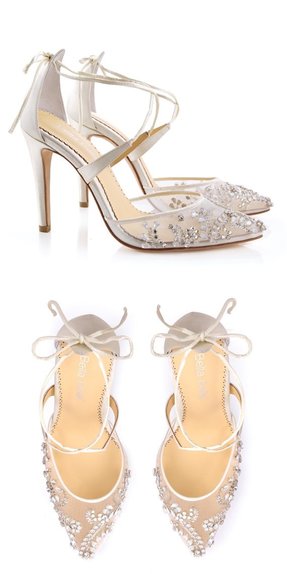 wedding embellished heels