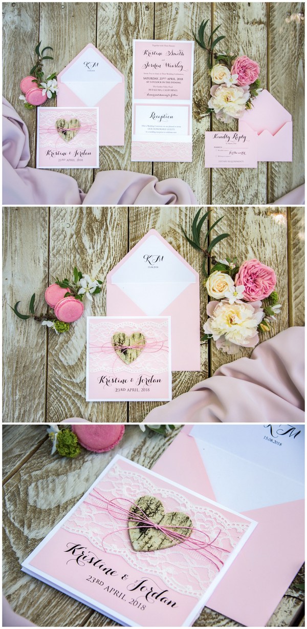 Vintage Pink Lace Wedding Invitations 01rushz Deer Pearl Flowers