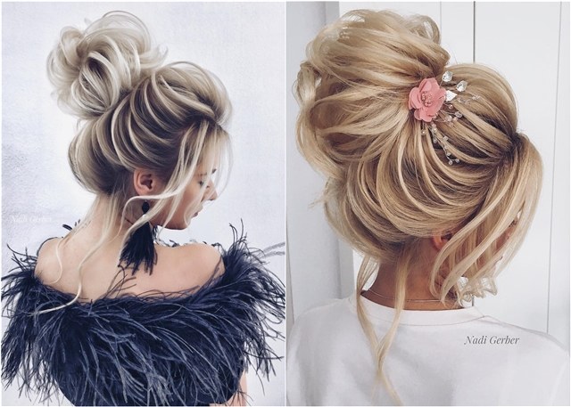 High curly messy bun\ the topknot updo - YouTube