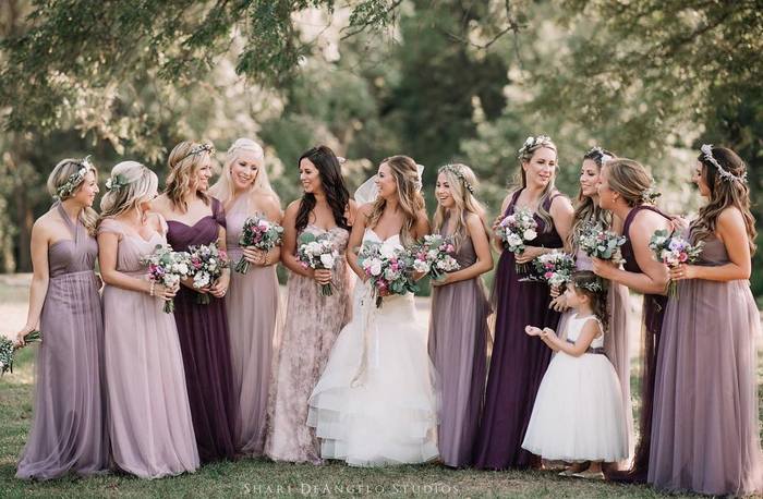 wedding dresses lavender color