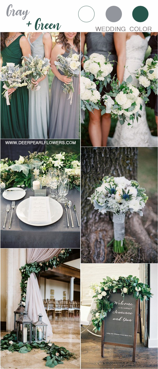 Top 8 Grey Wedding Color Palette Ideas | Deer Pearl Flowers