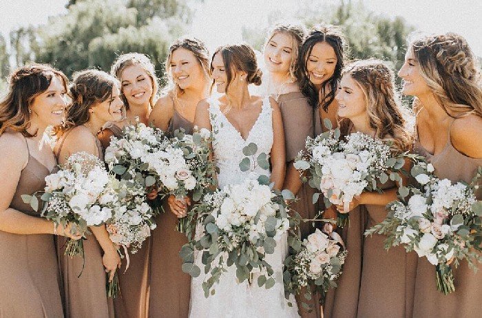 taupe dresses for weddings