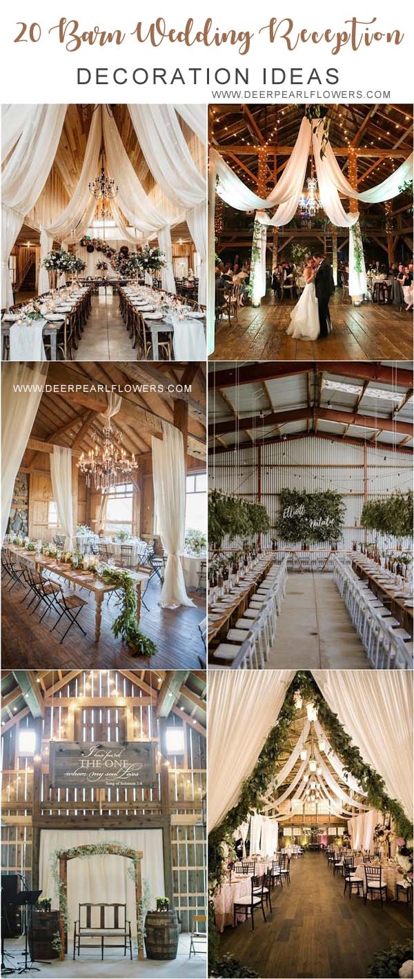 20 Gorgeous Rustic Country Barn Wedding Decoration Ideas