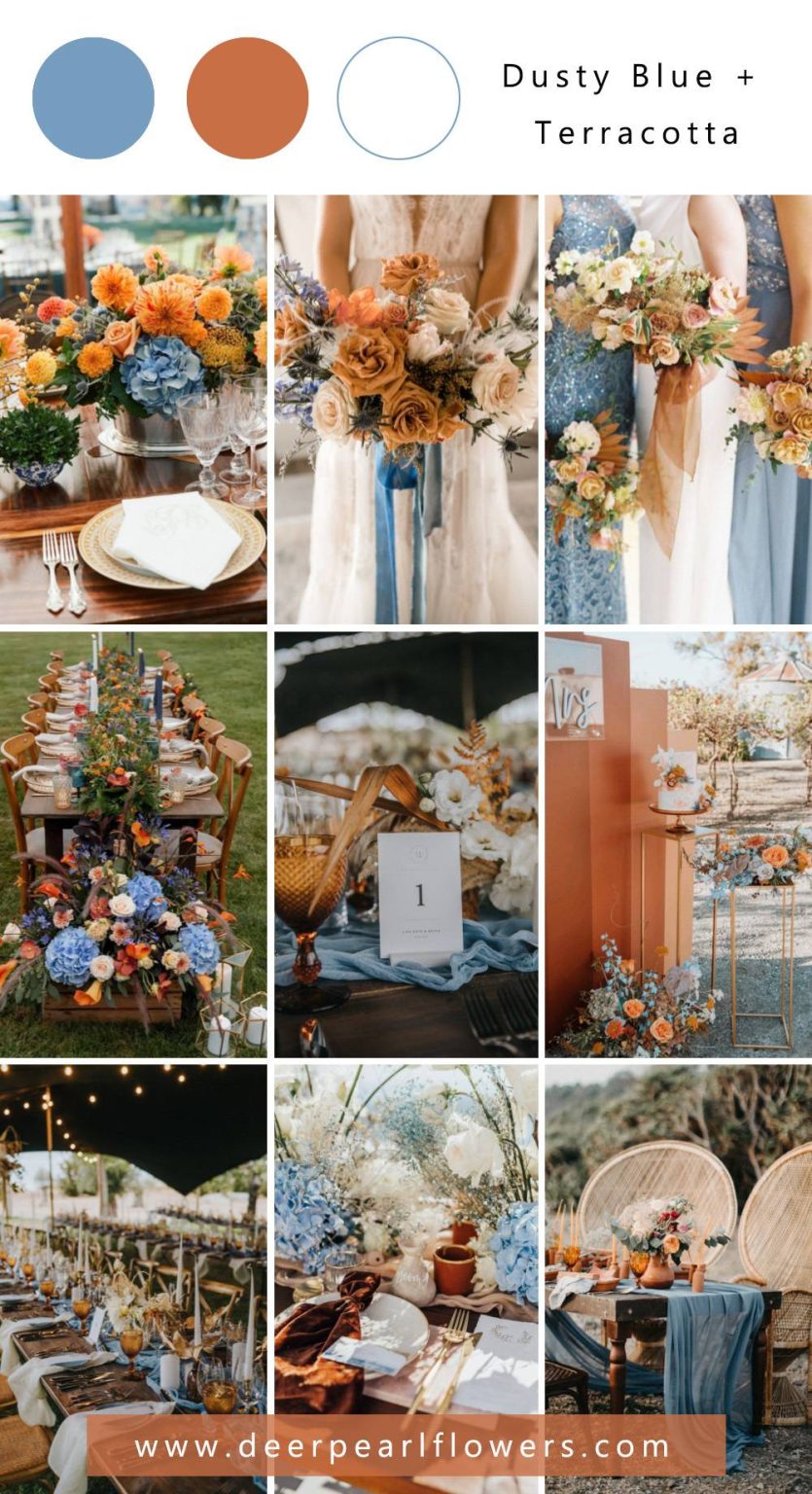 Top 10 Dusty Blue Wedding Color Combos for 2024