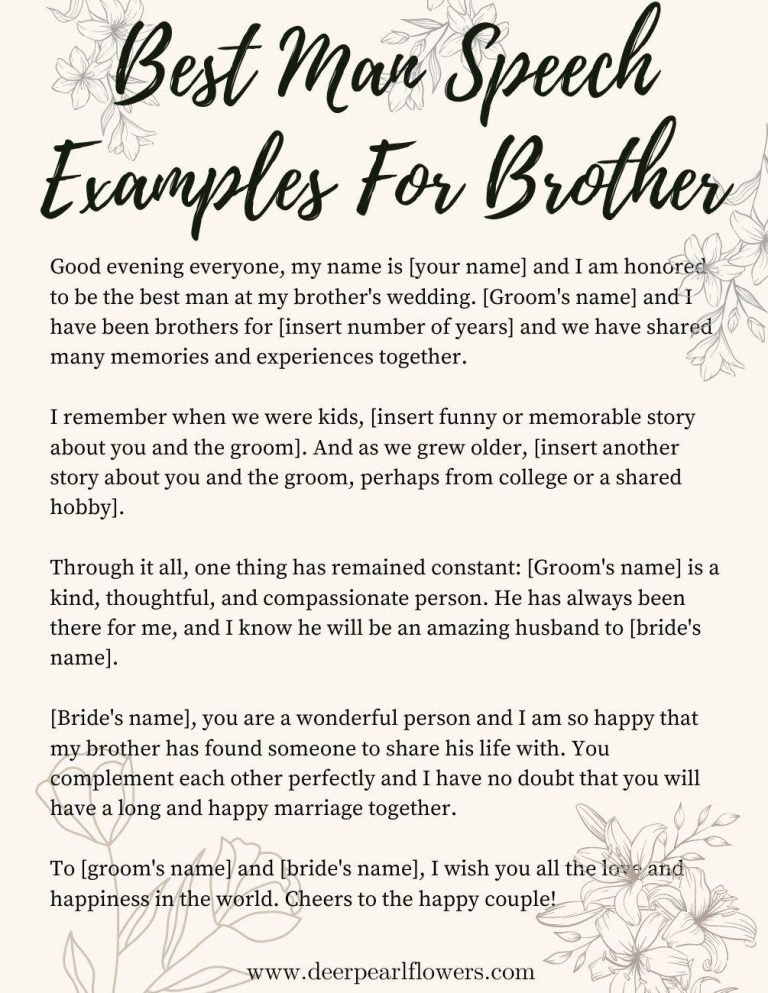 what to include in your best man speech