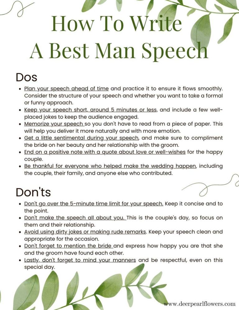 tips on writing a best man speech