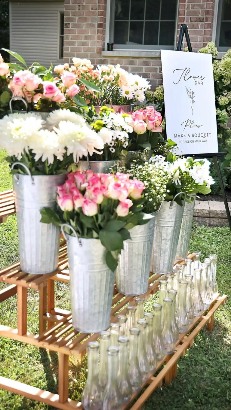 Bridal Shower Flower Bar Wedding Gift Ideas 768x1365 