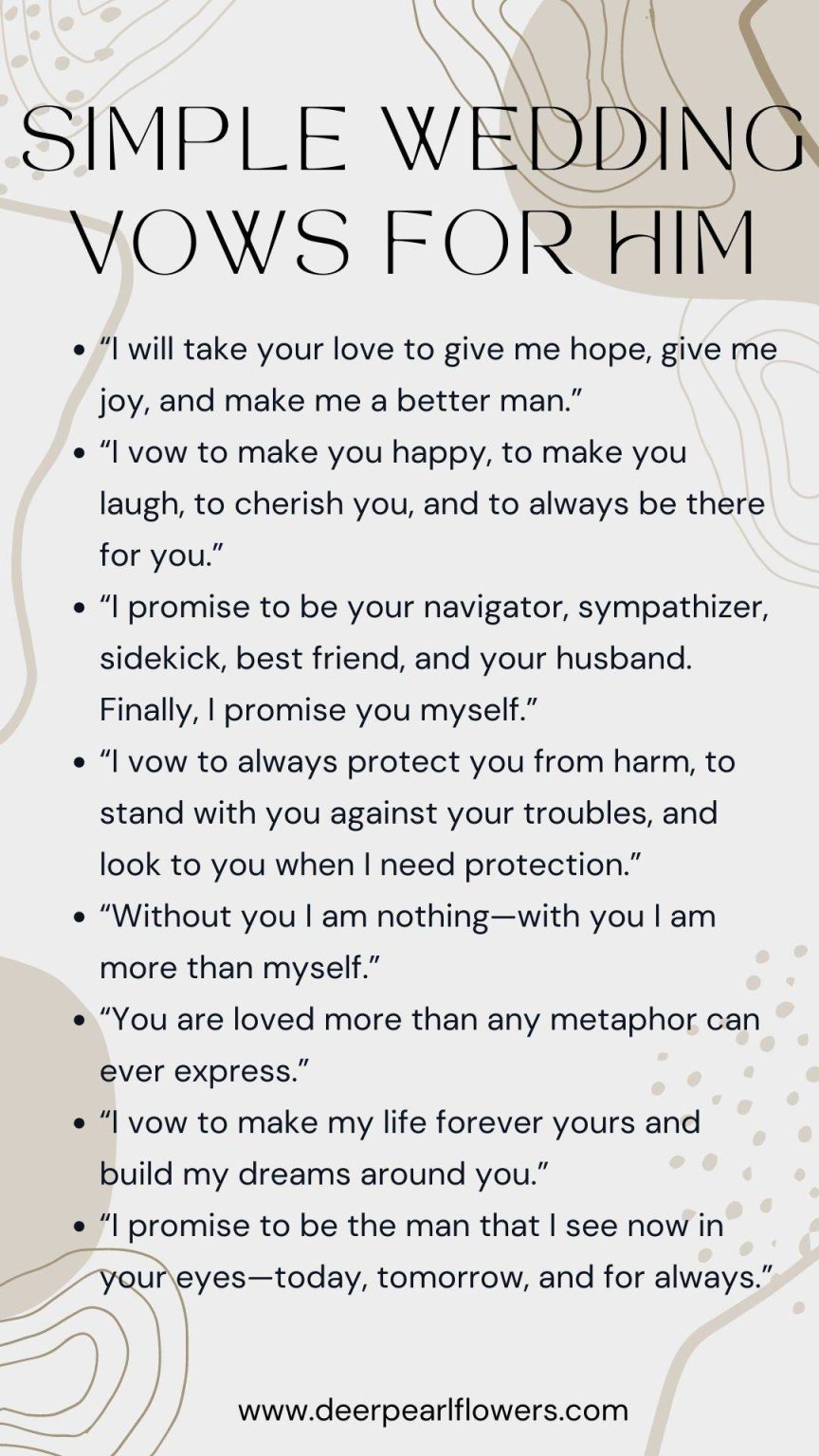 Simple Wedding Vows For Him 864x1536 