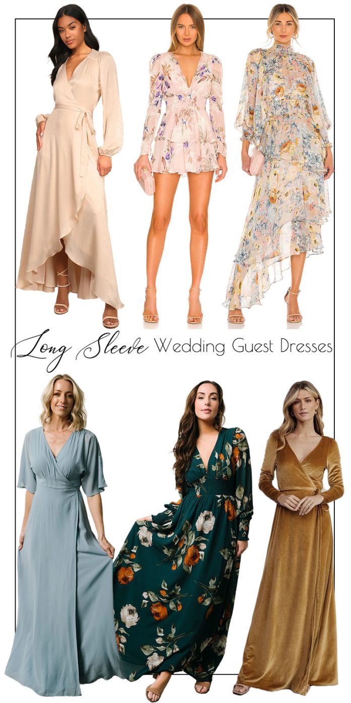 40 Long Sleeve Wedding Guest Dresses For Every Season 2024