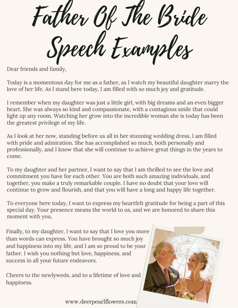 can ai write a father of the bride speech
