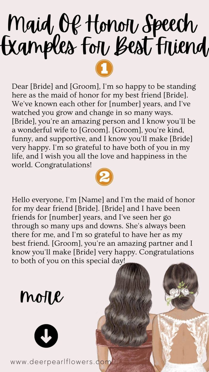 what to write in a wedding speech maid of honor