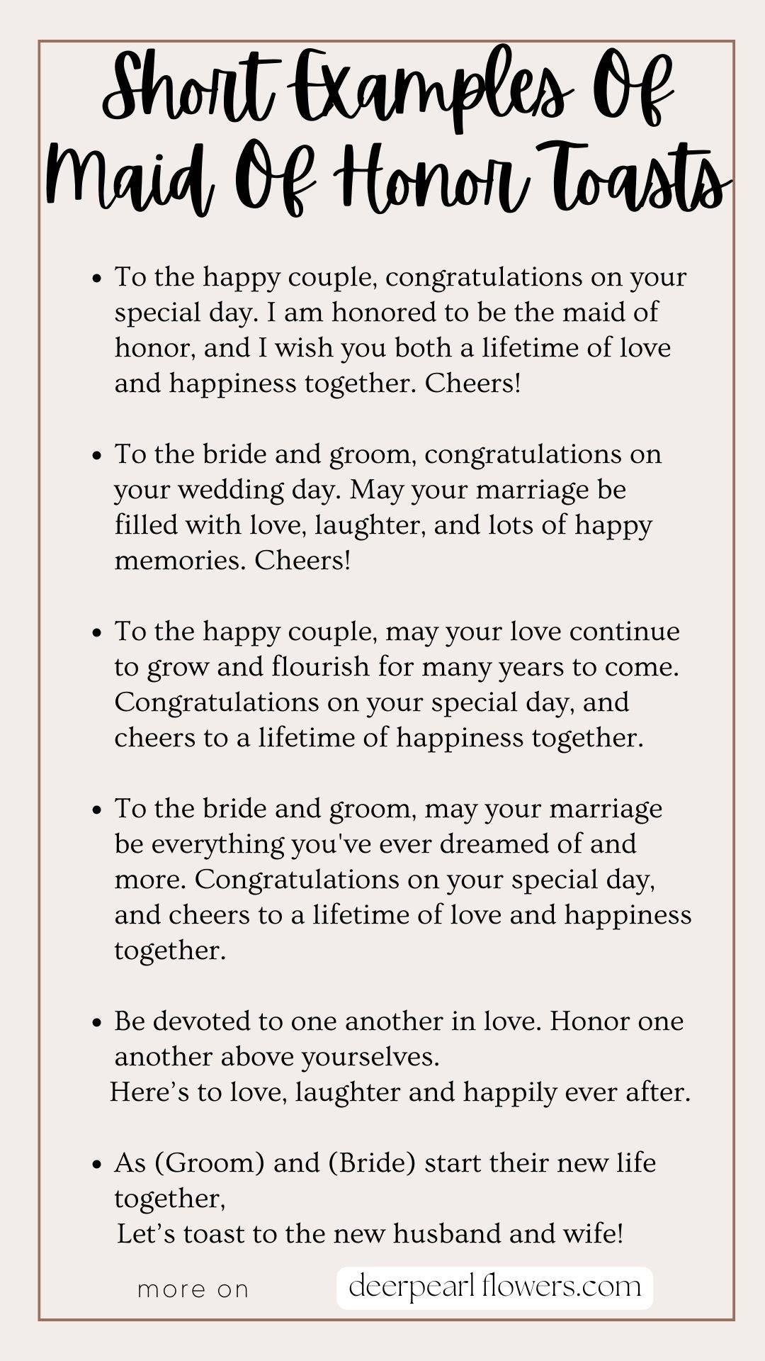 maid of honor speech examples sister in law