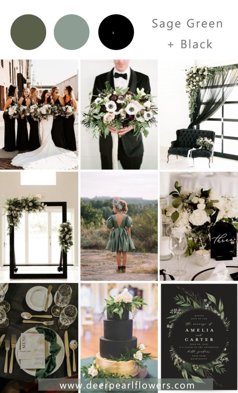 Sage Green Wedding: 12 Color Palettes & Ultimate Guides 2024