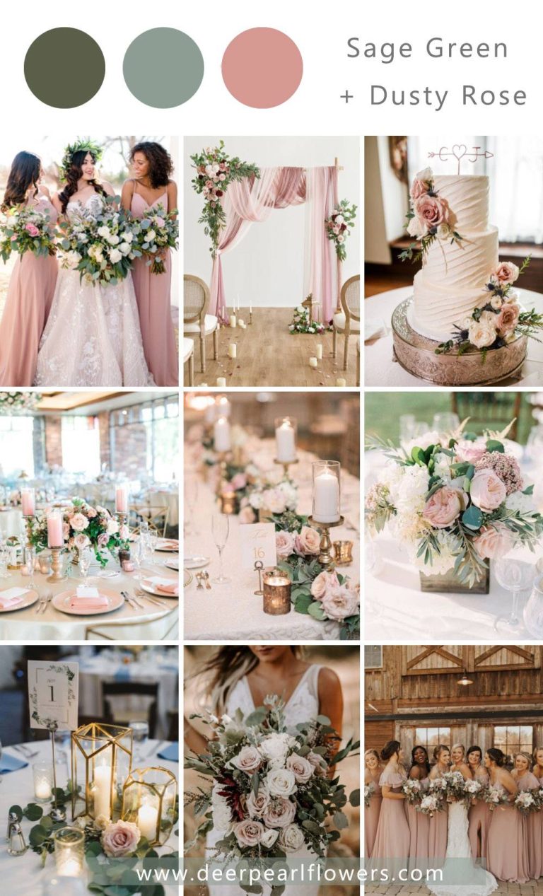 Sage Green Wedding: 12 Color Palettes & Ultimate Guides 2024