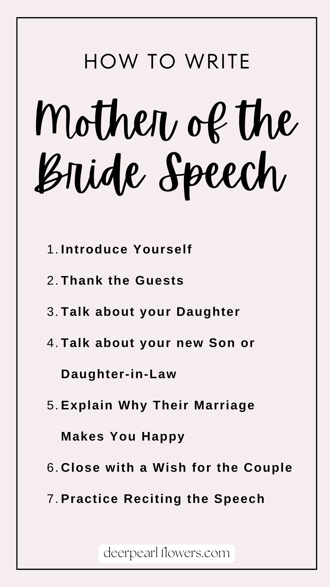writing a wedding speech mother of the bride