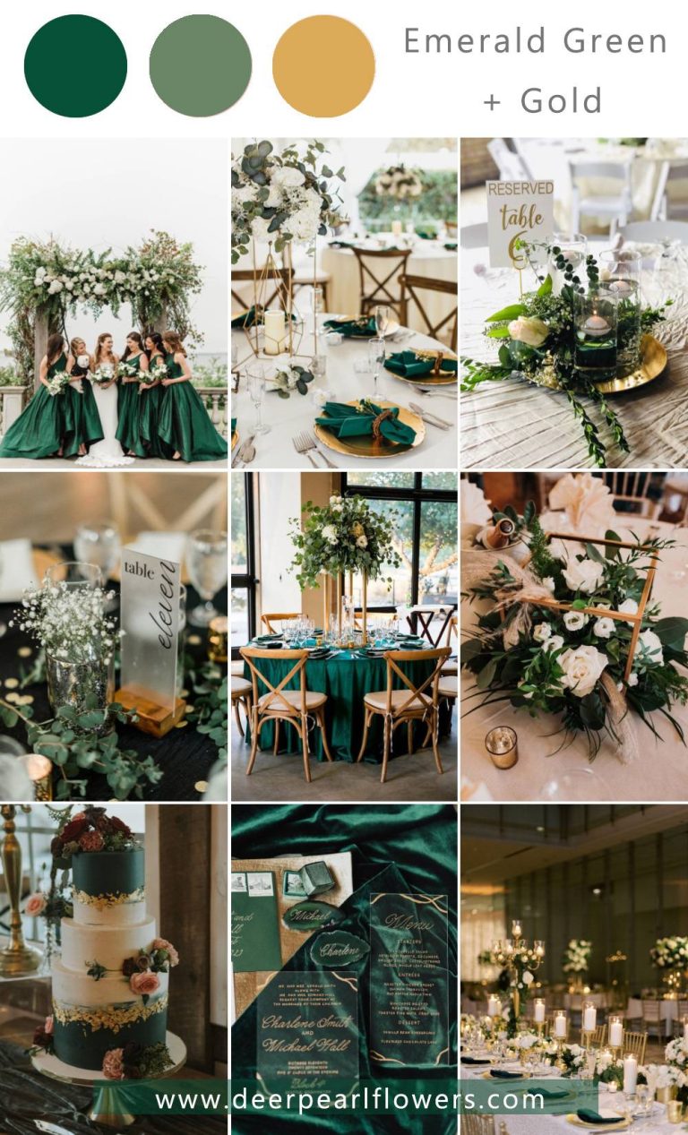 Top 10 Emerald Green Wedding Themes & Color Ideas 2024 💚