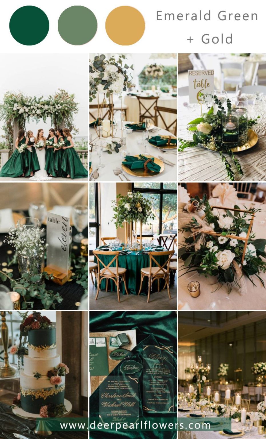 Top 10 Emerald Green Wedding Themes And Color Ideas 2024 💚 