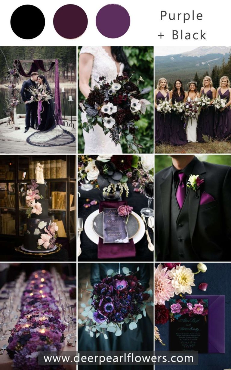 🖤 22 Black Wedding Themes & Color Ideas 2024